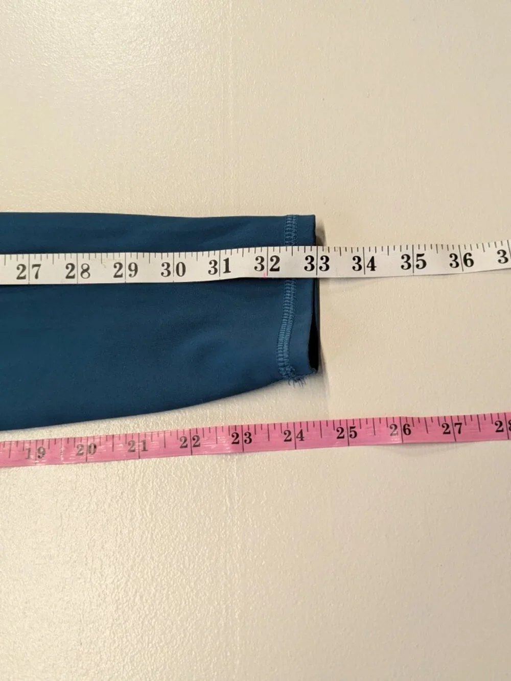 Spyder Active Size Small Greenish Blue Performance Leggings w/ Zippered Pockets
